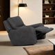 Furniture of America® Demetrius Dark Gray Power Recliner-1