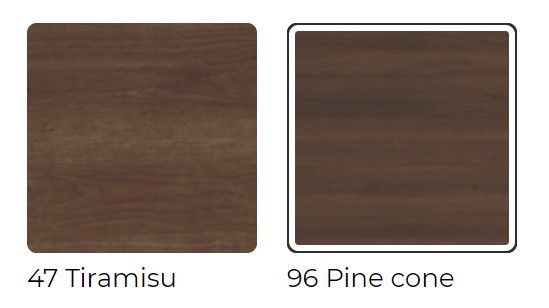 Amisco Customizable Lewis Walnut Veneer 48" Dining Table with Extension-4