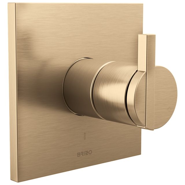 Brizo Frank Lloyd Wright® Brilliance® Luxe Gold® Pressure Balance Valve Trim - Less Handle-0