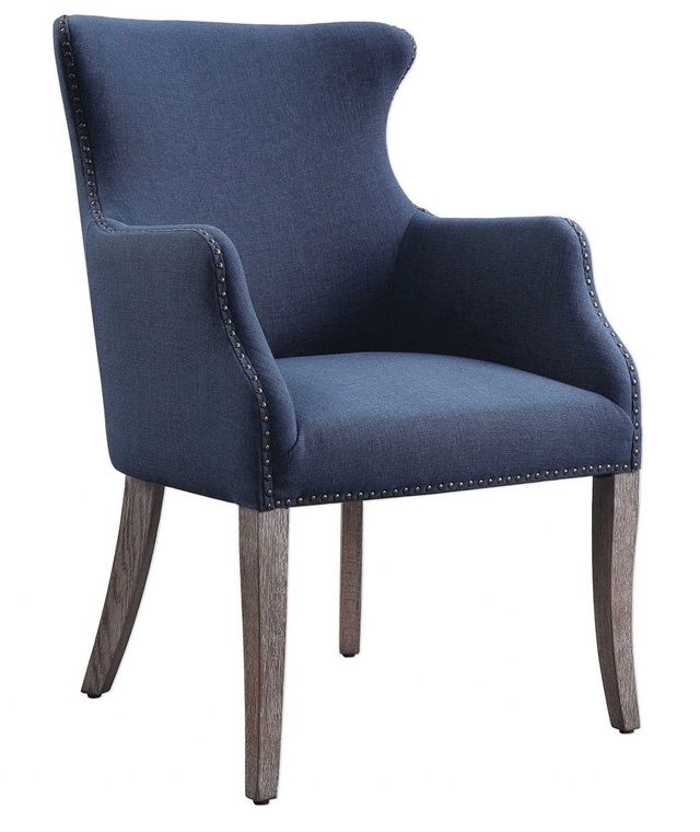 Uttermost® Yareena Denim Blue Wing Chair-0