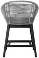 Armen Living Tutti Frutti Black/Grey Indoor Outdoor Counter Height Stool-3
