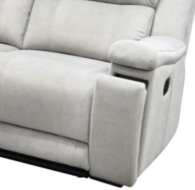 American Wholesale Furniture Valeria Dove Manual Reclining Loveseat-1