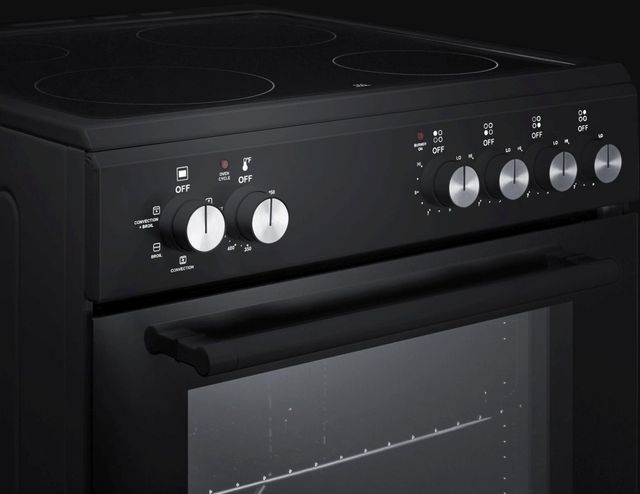 Summit® 23" Black Freestanding Electric Range -1