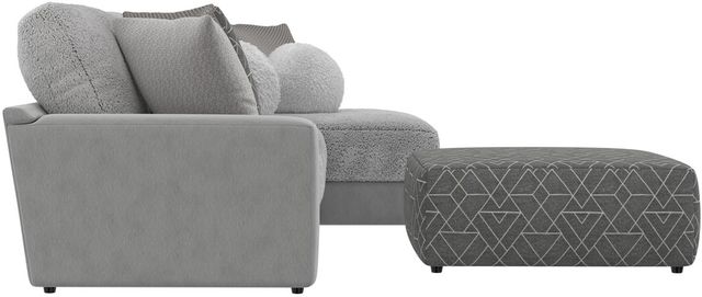 Jackson Furniture Canyon 3-Piece Gray/Platinum/Zinc Right-Arm Facing Sectional and Ottoman-4