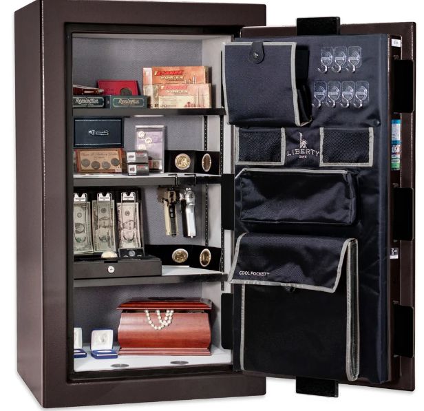 Liberty Safe Premium Home Black Cherry Gloss 12 Gun Safe-1