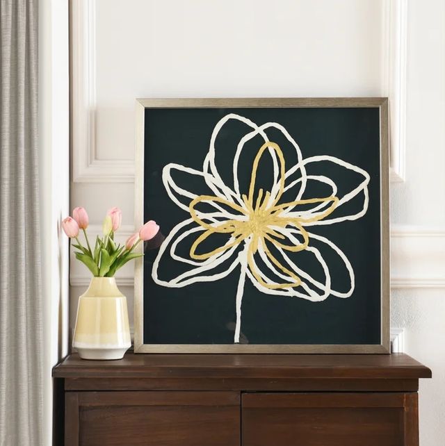 Stylecraft Green and Gold Arrangement II Wall Art-1