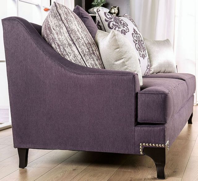 Furniture of America® Sisseton Purple Loveseat-3