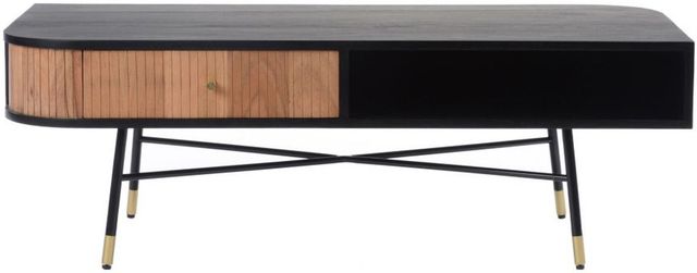 Moe's Home Collection Bezier Black/Tan Coffee Table-0