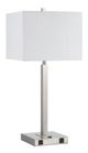 Cal® Lighting & Accessories Brushed Steel Table Lamp-0