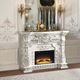 ACME Furniture Adara Antique White Fireplace-1