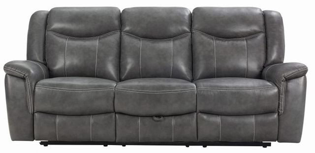 Coaster® Conrad Grey Reclining Sofa-1