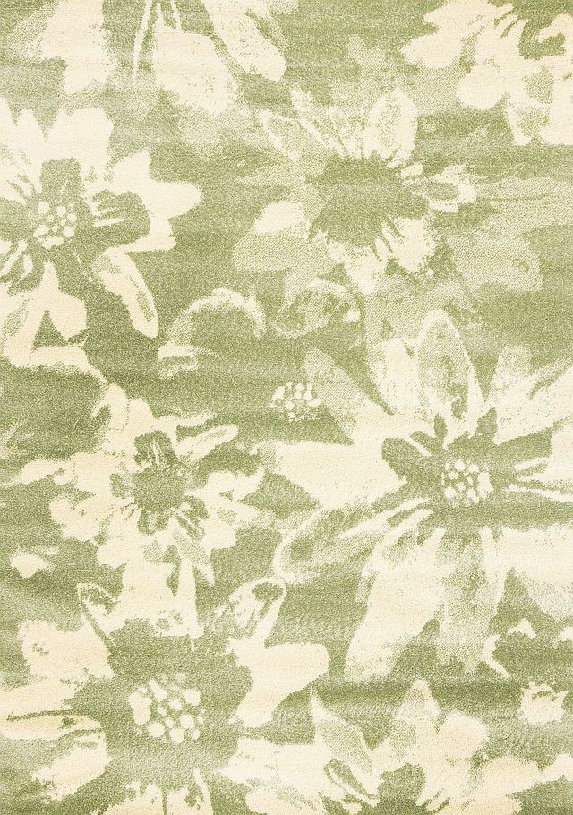 Kalora Interiors Eclipse Cream/Green 5'x8' Area Rug-0