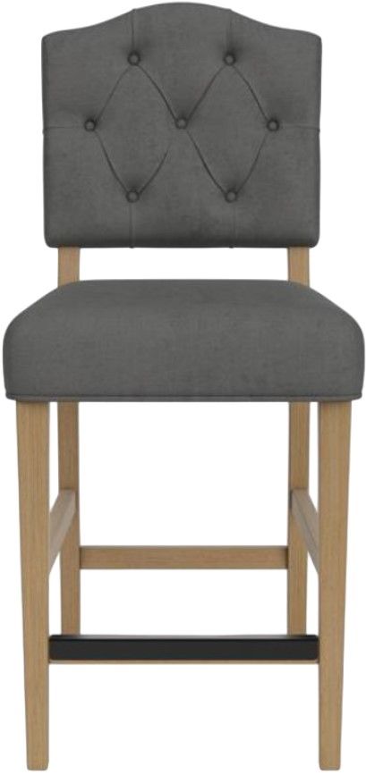 Riverside Furniture Mix-N-Match Chairs 2-Piece Slate Button Tufted Upholstered Stool Set-2