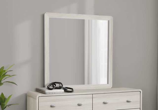 Monarch Specialties Inc. Grey Oak Wall Mirror-1