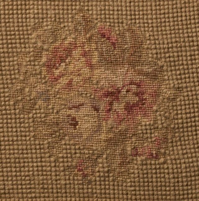 Nourison Home™ Mina Victory Vintage Pillow Olive Floral Checkers 18"x18" Throw Pillow-2
