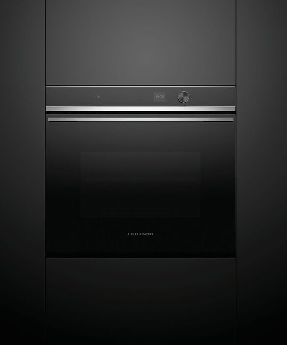 Fisher & Paykel Series 7 30" Black Contemporary Single Electric Wall Oven-2