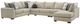 Albany Industries 4-Piece Glenrock Beige U-Shape Sectional-0