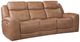 Corinthian Furniture George Caramel Power Reclining Sofa with Dropdown Table-0