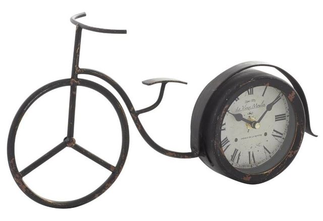 Deco Marche Black Bike Clock-0