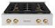 ZLINE Paramount Series Autograph Edition 30" Stainless Steel Gas Cooktop with Champagne Bronze Accents-0