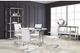 Mazin Furniture Shirelle White/Chrome Side Dining Chair-2