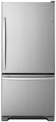 Amana® 29" 18.7 Cu. Ft. Stainless Steel Bottom Freezer Refrigerator with EasyFreezer™ Pull-Out Drawer-0