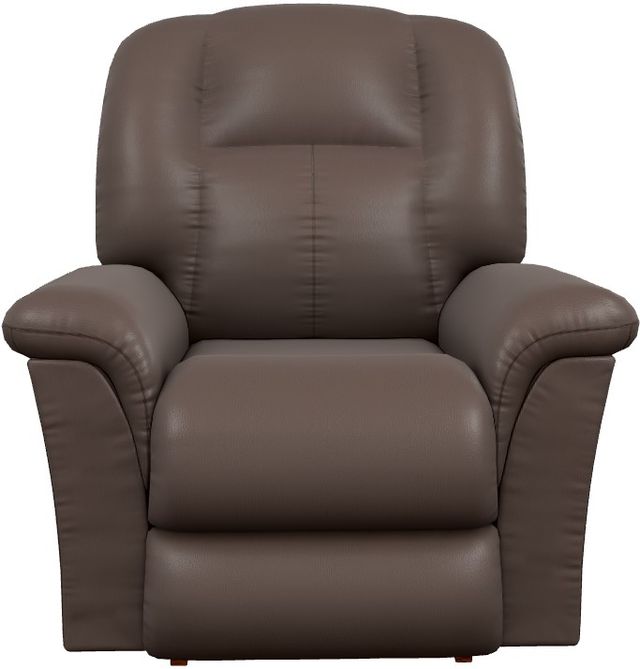 La-Z-Boy® Jasper Dark Brown Leather Power Rocking Recliner with Headrest-1