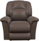 La-Z-Boy® Jasper Dark Brown Leather Power Rocking Recliner with Headrest-1