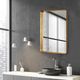 Uttermost® Crofton Antiqued Gold Leaf Large Mirror-1