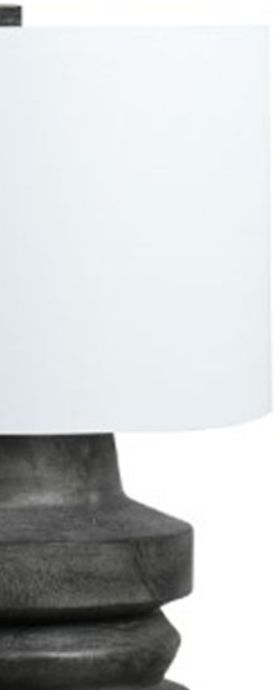 Signature Design by Ashley® Wahida Distressed Black Poly Table Lamp-1