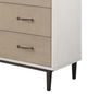 Bernards Trilogy Beige/Vanilla 5-Drawer Chest-1