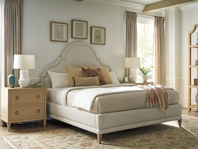 Lexington Home Sunday Morning Cambridge Pearl King Upholstered Bed-1