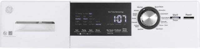 GE® White Front Load Laundry Pair-10
