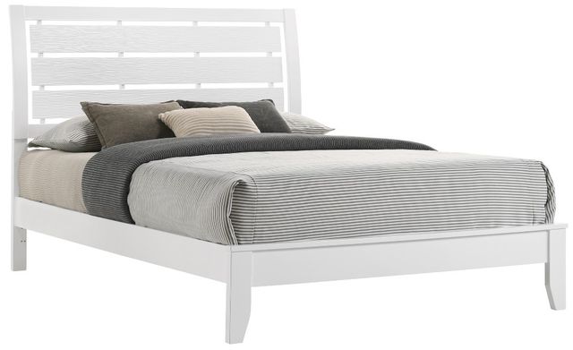 Crown Mark Evan White Queen Panel Bed-0