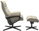 Stressless® by Ekornes® Customizable Sunrise Medium Manual Recliner and Ottoman with Cross Base-1