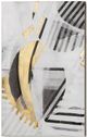 Giftcraft Black/Gold/White Abstract Wall Print-0
