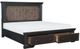 Mazin Furniture Bolingbrook Wire Brushed Charcoal/Brown Queen Bed-2