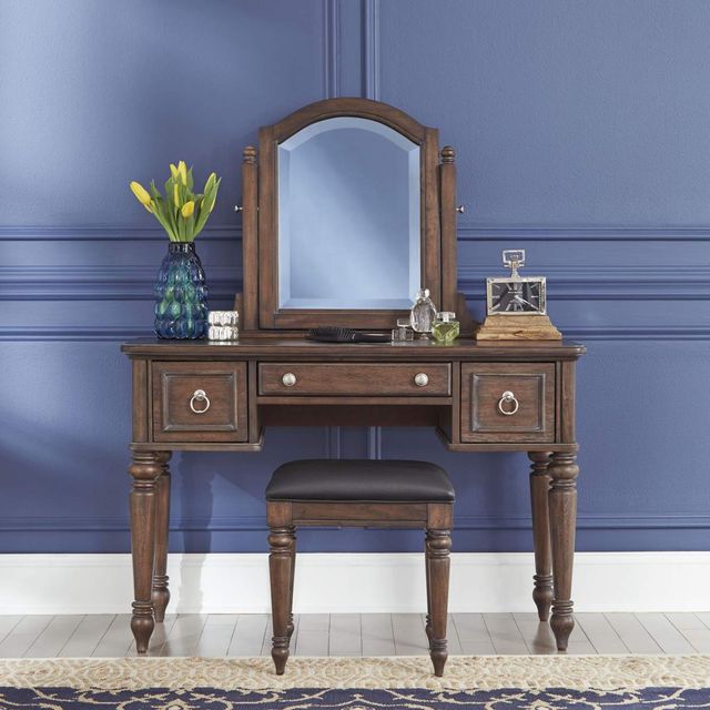 homestyles® Southport Distressed Oak Vanity and Bench-4