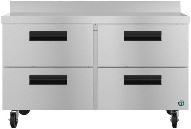 Hoshizaki Steelheart® 48" 12 Cu. Ft. Stainless Steel Two Section Worktop Freezer with Stainless Drawers-0