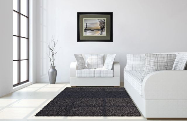 Classy Living Assaf Frank River Seine And The Eiffel Tower 34" Wall Art-1