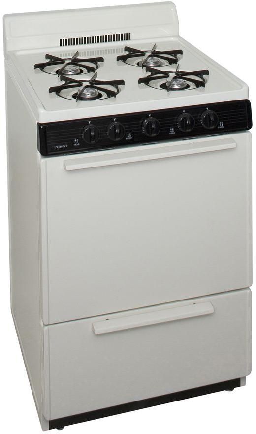 Premier 24" Biscuit Freestanding Gas Range-1