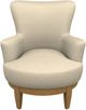 Best® Home Furnishings Customizable Justine Swivel Chair with Honey Birch Legs-1
