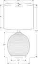 Monarch Specialties Inc. Black Round Resin Table Lamp-1
