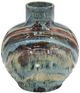 A & B Home Blue/Brown Reactive Glazed Accent Vase-0