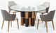 VIG Furniture Modrest Greta Clear/Walnut Dining Table-2