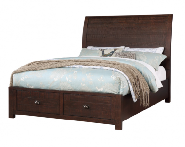Winners Only® Union Dark Brown California King Sleigh Bed-0