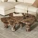 Four Hands Zion 2-Piece Merlot Marble Coffee Table Set-1
