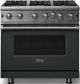 Viking® 5 Series 36" Antique Bronze Pro Style Liquid Propane Gas Range-0