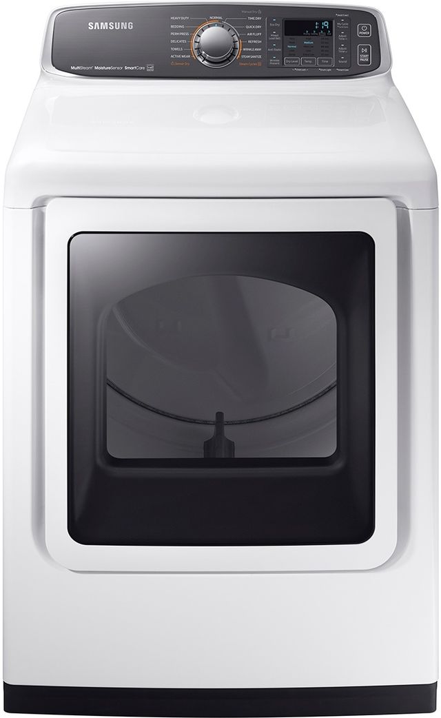 Samsung 7.4 Cu. Ft. White Front Load Gas Dryer-0