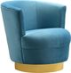 TOV Furniture Noah Lake Blue Swivel Chair-3